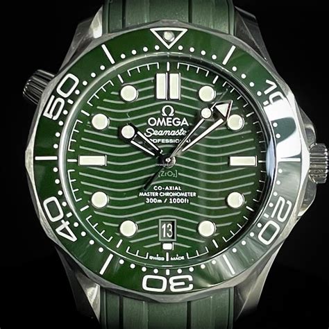 omega seamaster green